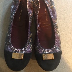 Purple snake print Marc Flats